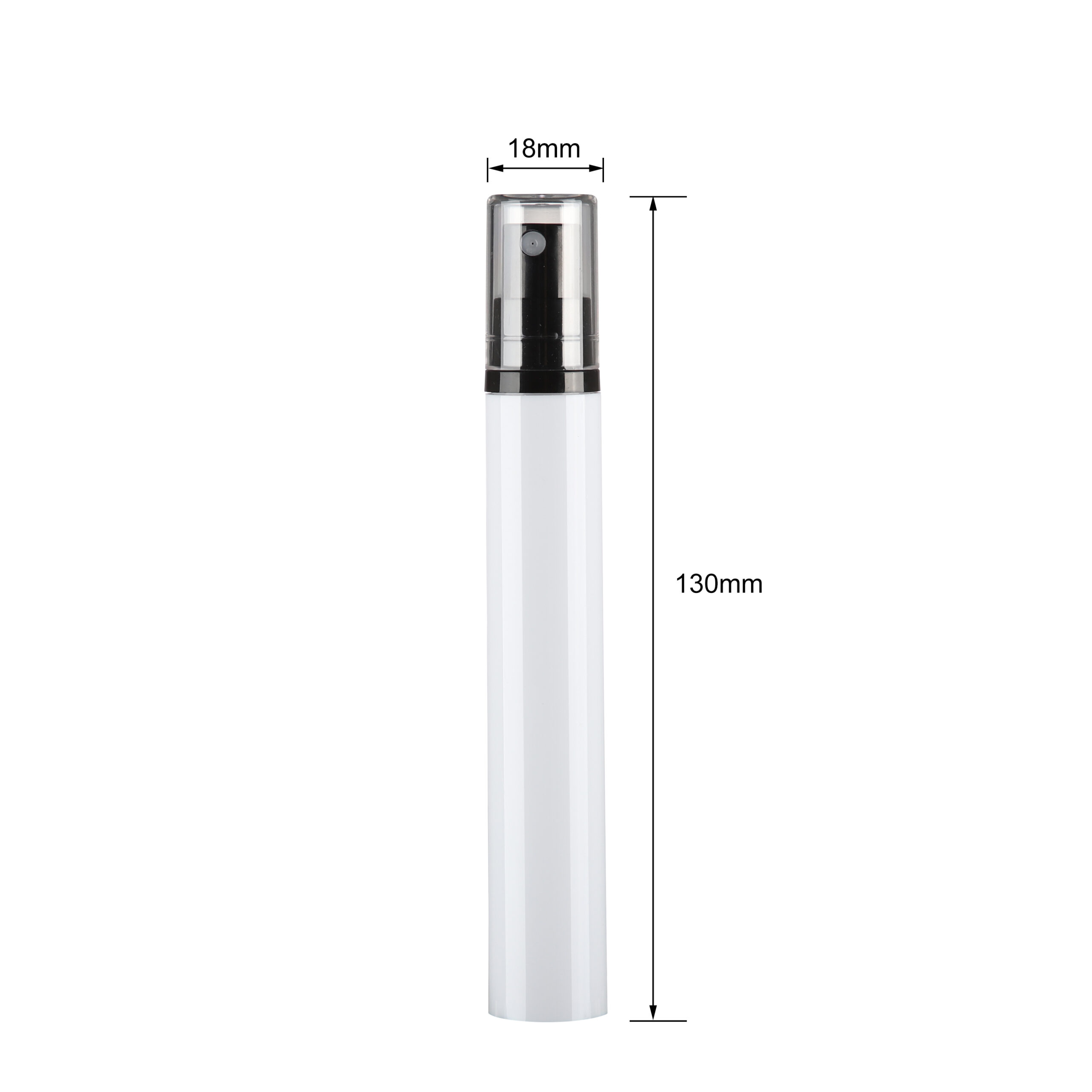 15ml white PP airless pump sprayer ZA01
