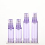 5ml 10ml clear purple airless bottle stock