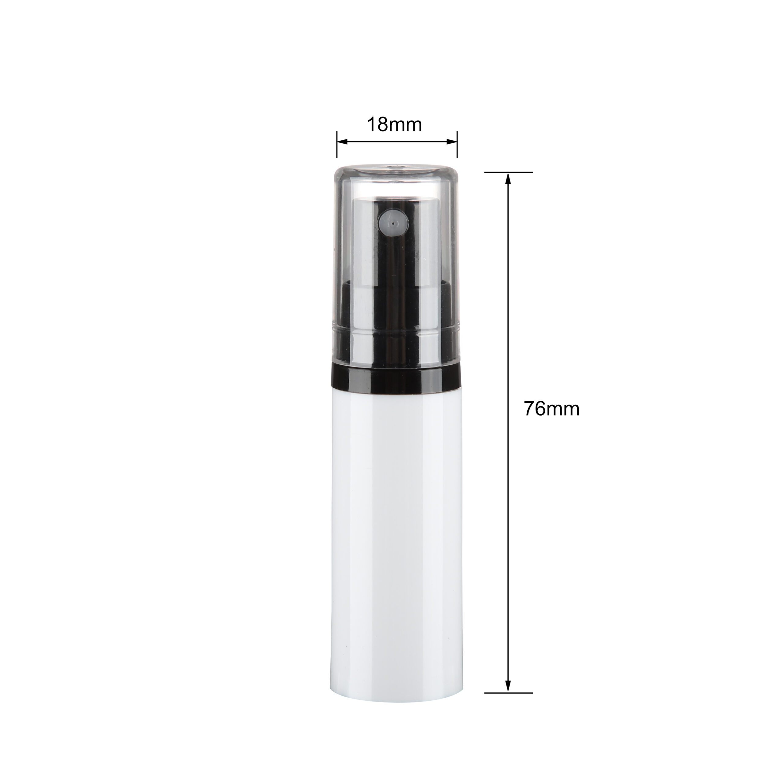 PP airless spray bottle dimension ZA01-5ml