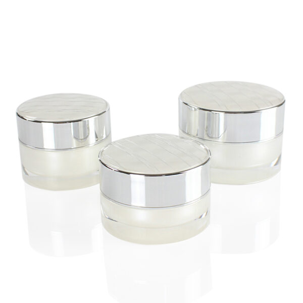 pearl white cream containers 15g 30g 50g
