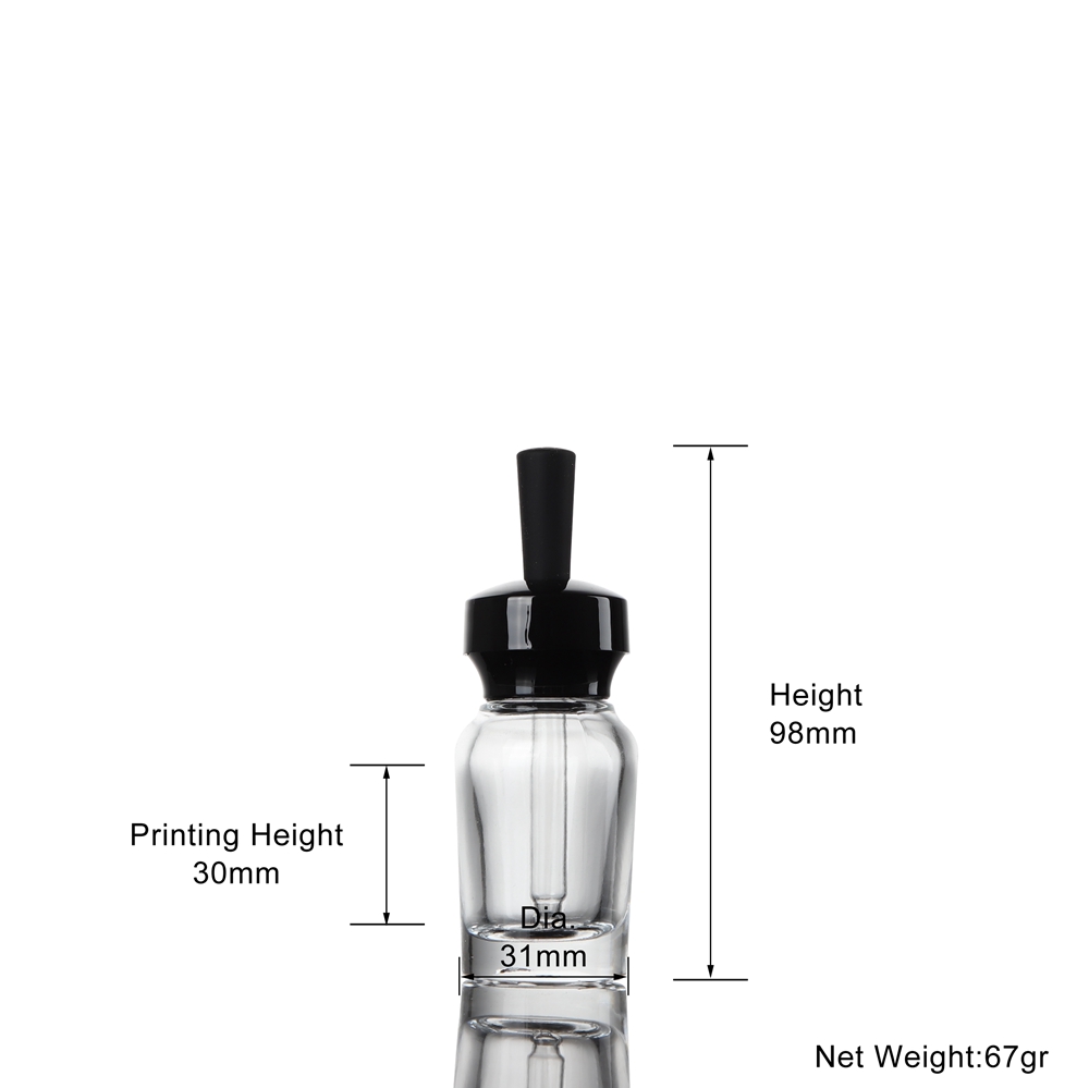 15ml clear glass bottle with dropper DB11