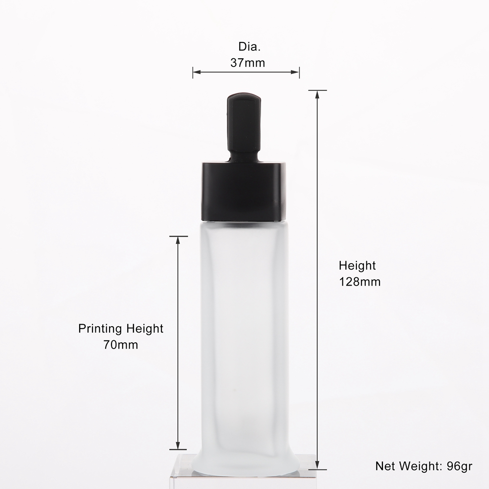 frosted glass bottle size DB52-30ML