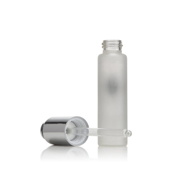 frosted glass vial