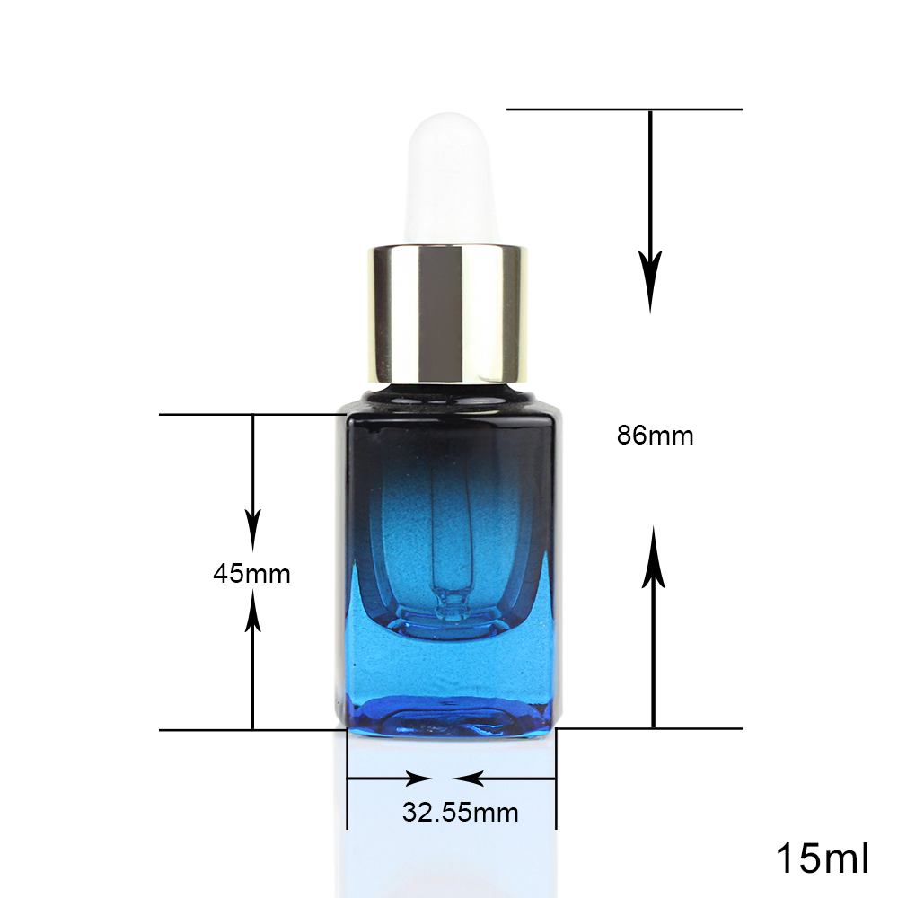 square glass bottle size DB51-15ml