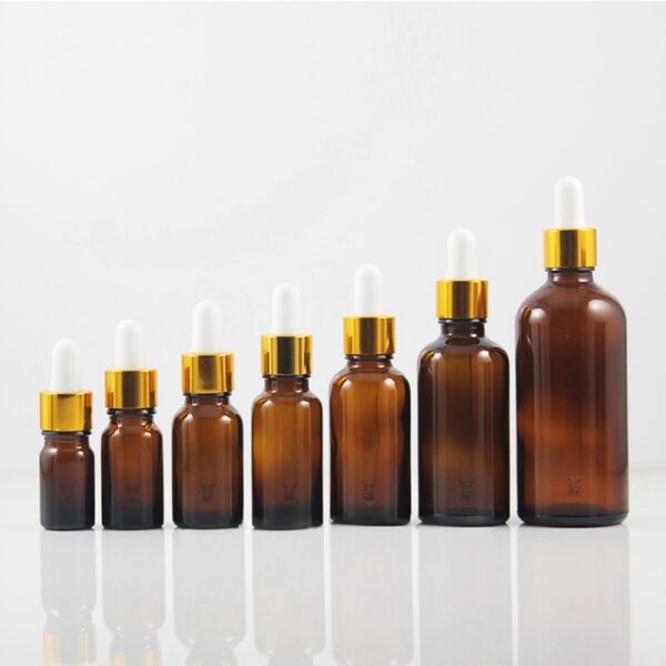 amber essential oil dropper bottles
