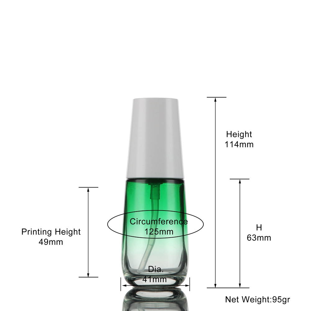 45ml green lotion bottle