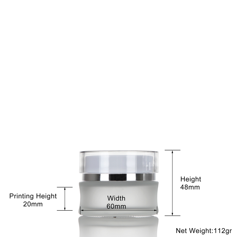 30g frosted glass jar