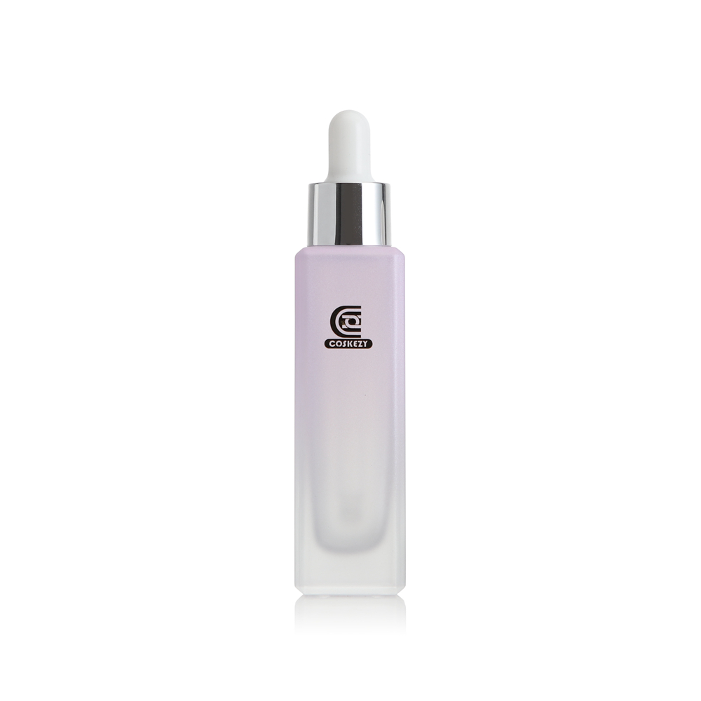 Empty 1oz Glass Dropper Bottles Packaging Gradient Purple Color - Image 4