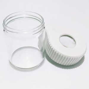 Featured image for the crc glass clear window jar with magnifying empty round frosted guide