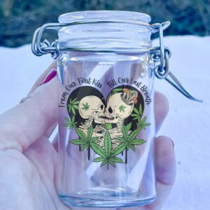 Featured image for the custom frosted glass stash flower jars guide