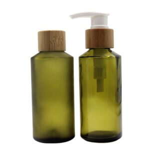 A stock image illustrating Custom Glass lotion bottle, glass jar concepts